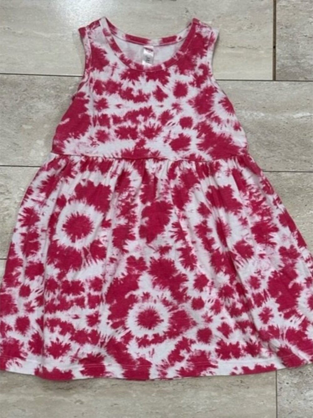 Girls Pink Tie Dye Sundress 4T